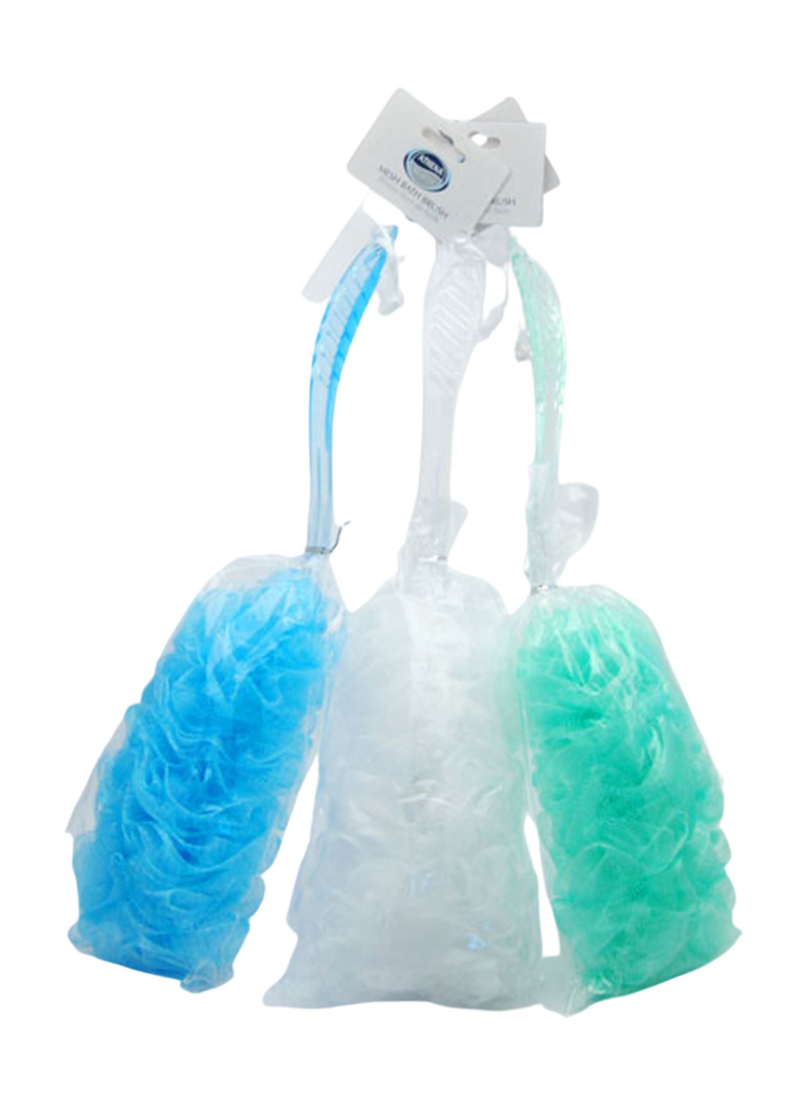 Buy Athena Mesh Bath Brush w/Handle - Premium Quality Toiletries Online - Product Image Buy Athena Mesh Bath Brush w/Handle - Premium Quality Toiletries Online - Product Image